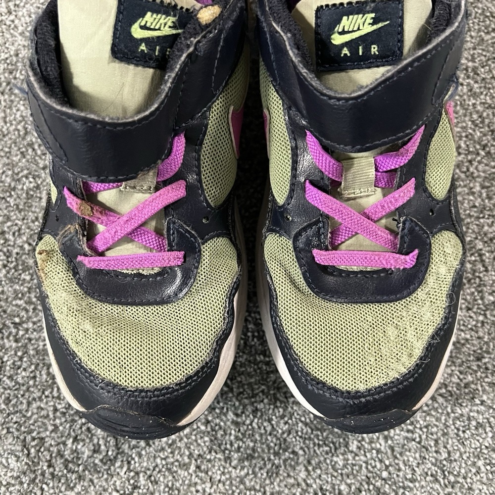 Nike Air Max SC Hook Loop Shoes Youth 2Y Black Pink Running Sneakers CZ5356-300 - Picture 5 of 9